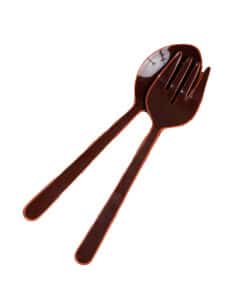Enamel Servers Hazelnut